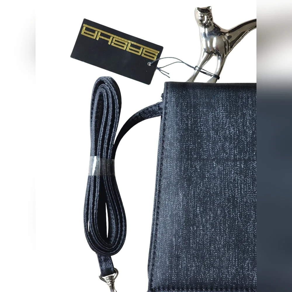Vintage SASHA silver cat handle bag, crossbody/handbag, 1999